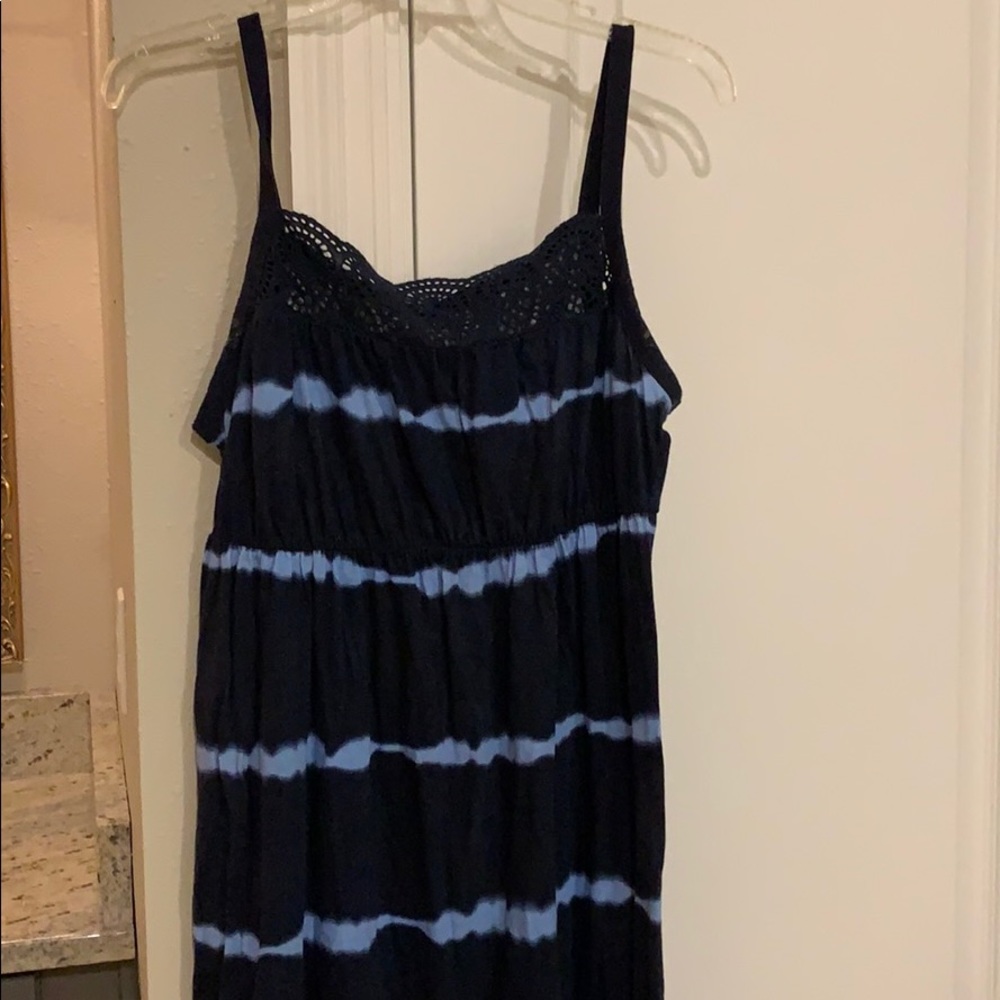 Tie dyed swim coverup